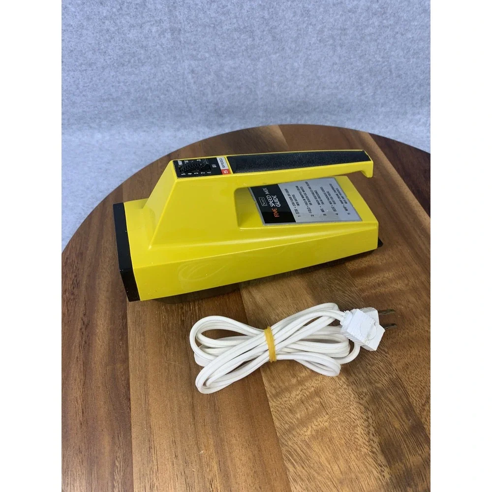 Vintage Sears Super Five Hand‎ Mixer Banana Yellow Works No Beaters #400.828800
